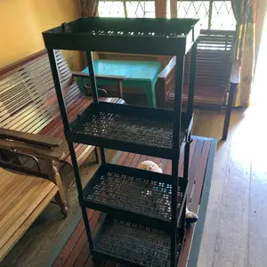 FRN Kitchenware - Rak Susun Persegi Rak Dapur 4 Tingkat Bahan Tebal Rak Segitiga