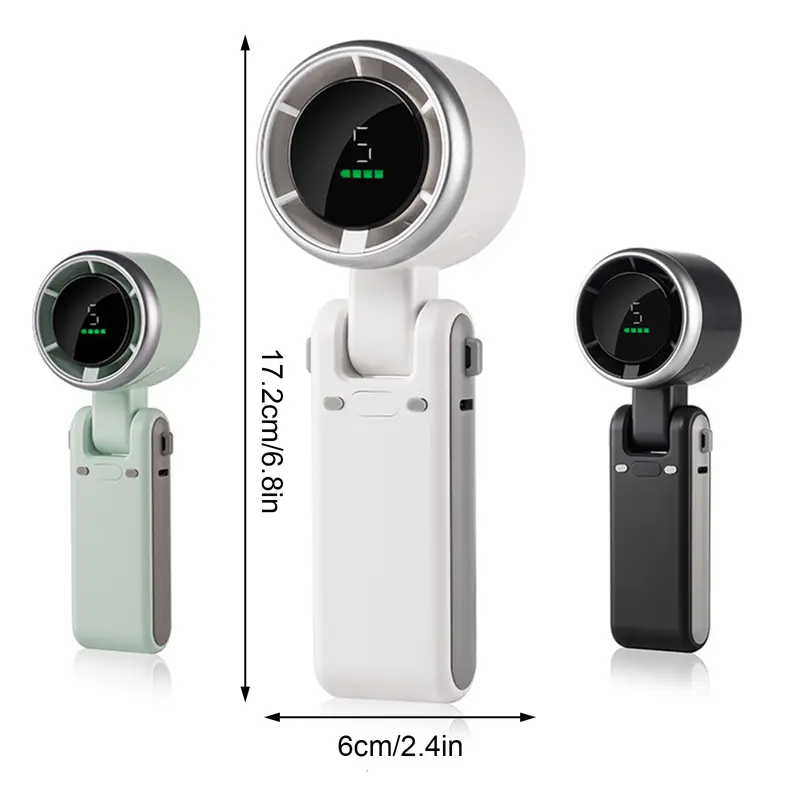 Quạt Turbo cầm tay Quạt nhỏ di động Quạt điện gió lớn im lặng mini với cáp sạc USB 6