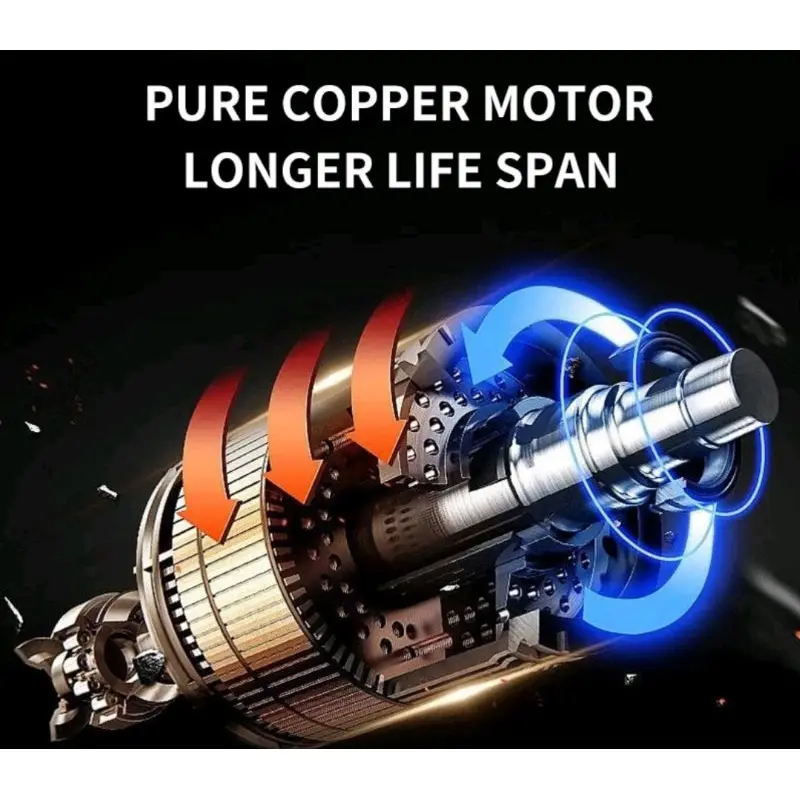 FUYAON Kipas Besi Kipas Darurat 8 Inci Kipas Mini Kipas Portabel Pengisi Daya Soket Baterai Makita Baterai Lithium Berkemah Angin 5