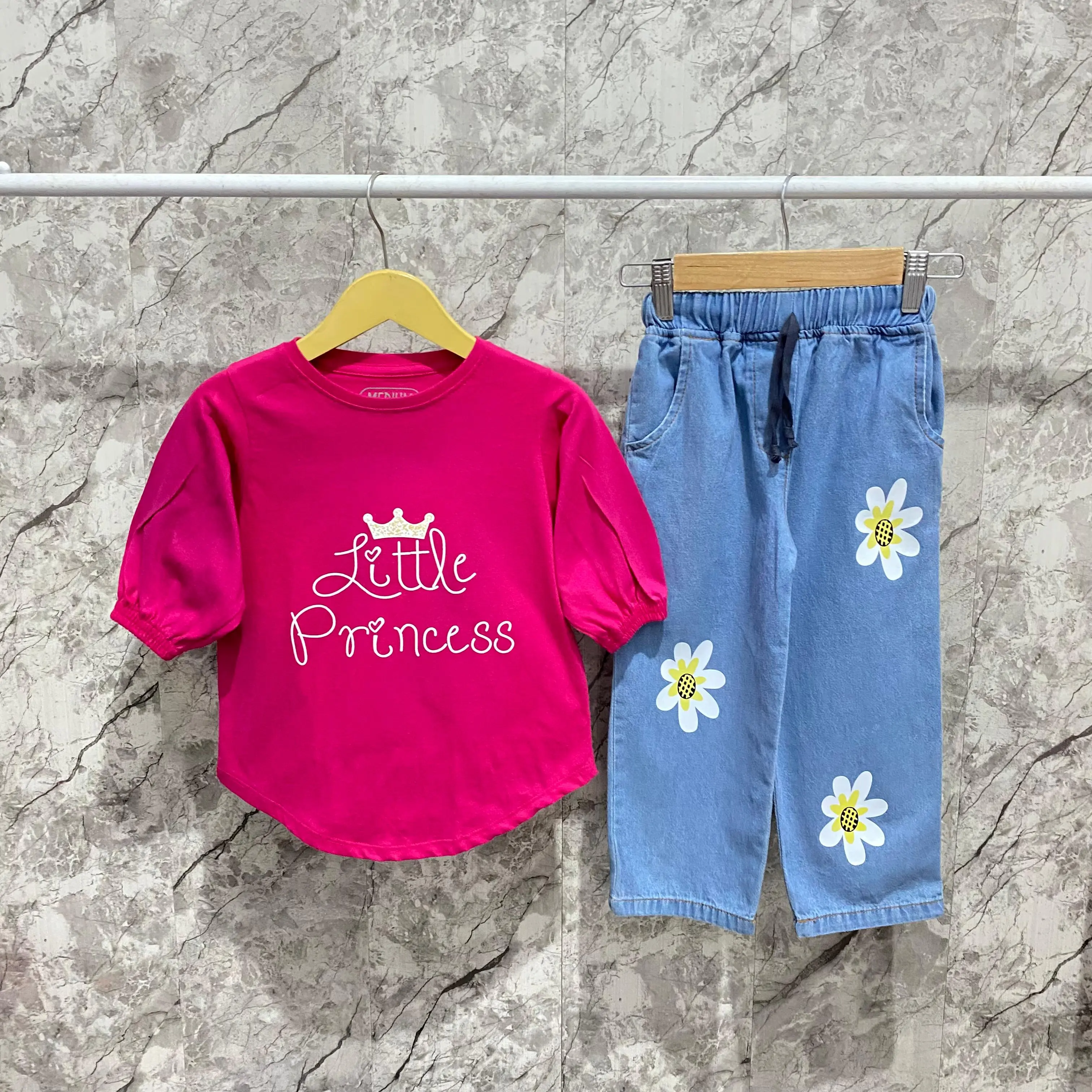 Setelan Blouse Dan Celana Kulot motif Anak Perempuan Usia 3-12 Tahun Fashion