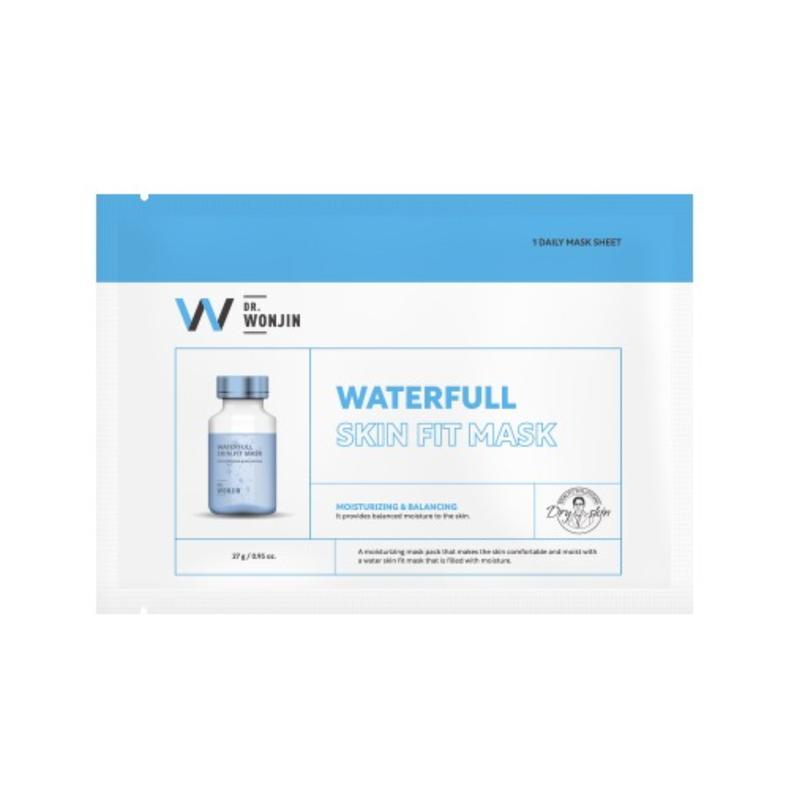 COMBO 2 HỘP - Hộp 5 Miếng Mặt Nạ Giúp Giảm Sưng Viêm Mụn WonJin Waterfull Skin Fit Mask 27g