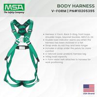 Gambar MSA Body Harness V-FORM 10205395 – Tali Pengaman Tubuh Scaffolding Safety Green Full Body Harness Hijau dari gudangsafetycom Kota Administrasi Jakarta Barat 1 Tokopedia