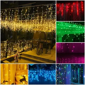 [READY 4METER] Lampu Natal Tirai LED Curtain Light | Tumblr Tirai Lampu Hias Warna Warmwhite dll