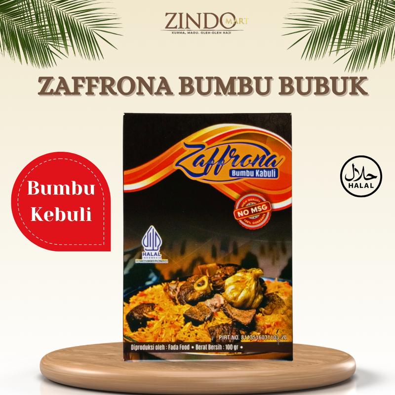 ZAFFRONA BUMBU BUBUK 100GR INSTANS MASAK NASI KEBULI, BIRYANI, MANDI, KABSA PRAKTIS TANPA MSG BERKUALITAS 3
