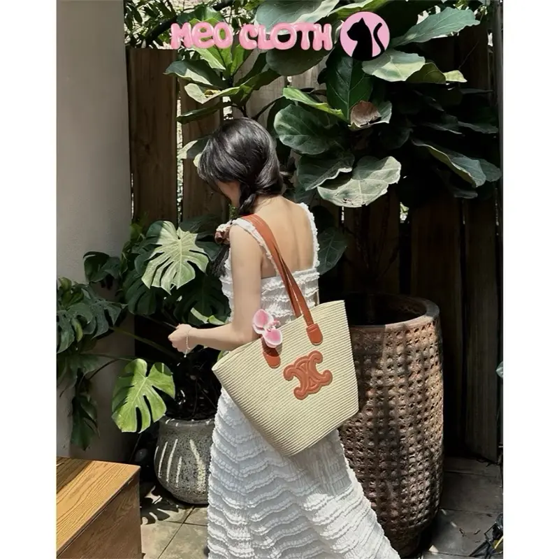 COMBO MŨ VÀ TÚI hình chữ X siêu sang đi biển,đi làm (có tách rời mũ và túi) 2
