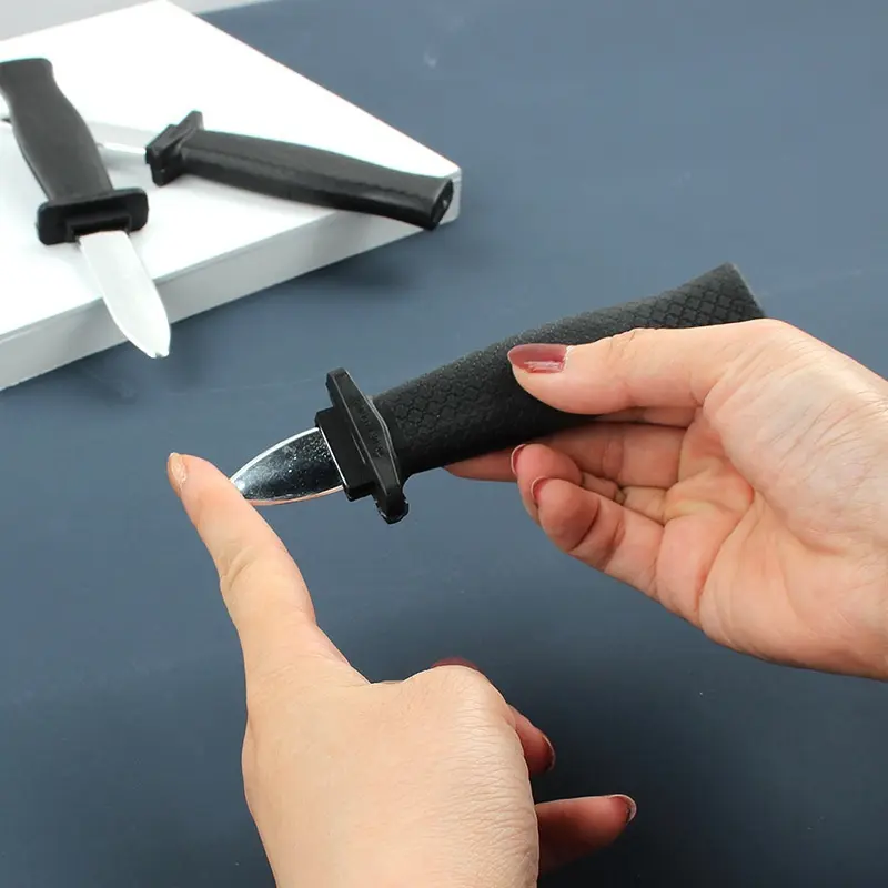 6pcs prank simulation shrink knife April Fool's Day prank toy parody scary dagger magic prop