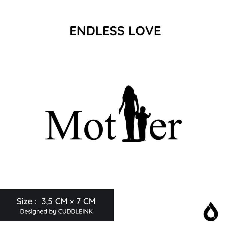 "Endless Love" CUDDLEINK Matte Ink Temporary Tattoo 0