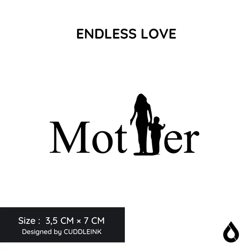 "Endless Love" CUDDLEINK Matte Ink Temporary Tattoo 0