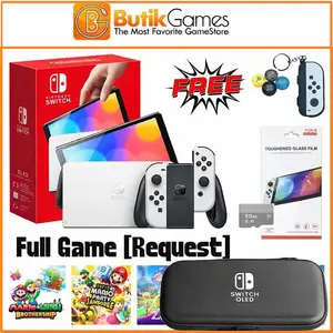 Nintendo Switch OLED CFW Console Mesin Bonus Full Game + Tas