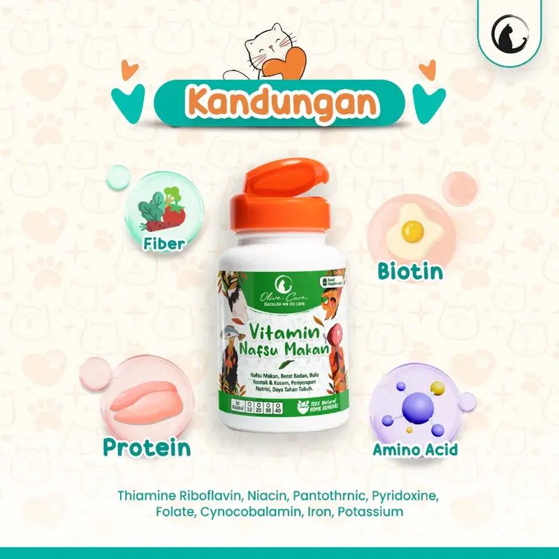 OliveCare - Vitamin NAFSU MAKAN untuk Gemukin Badan, Bulu Rontok, Daya Tahan Tubuh, Konstipasi 2