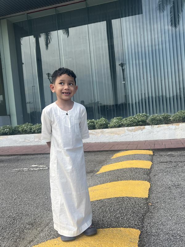 Product Introduction of Gamis muslim anak pria lengan pendek Baju Kokojubah sederhana 3