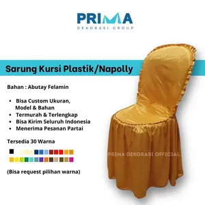 Sarung Kursi Napolly Plastik 102, 101, 209 Model Rempel [Bisa Custom] - Prima Dekorasi Group