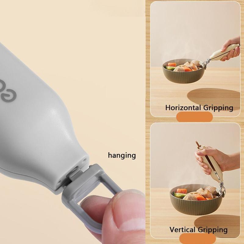 Product Introduction of คลิปป้องกันการลวก กันลื่น เครื่องมือครัว สแตนเลสทนทาน ที่หนีบหม้อและชาม พร้อมที่จับซิลิโคน เหมาะสำหรับจานและช้อน 10