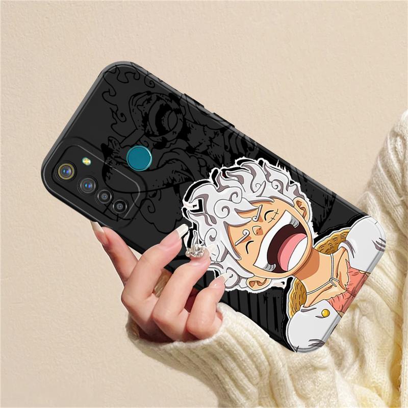 Casing Lunak Motif Anime Lufy untuk Re4lme 5 Pro / 5s 5i C3 6 6i 6pro - Softcase Hp 1