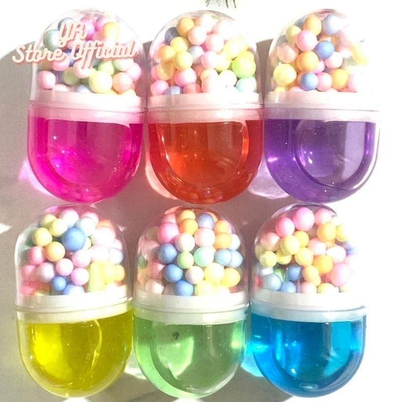 Slime Bening Kapsul Dan Foam / Slime Kapsul 0