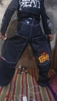 Product Review of Flame Everyday Celana Denim Y2K Denim Big Pocket Bordir Raw Denim 13oz Jeans Panjang Pria from 🥷** 0