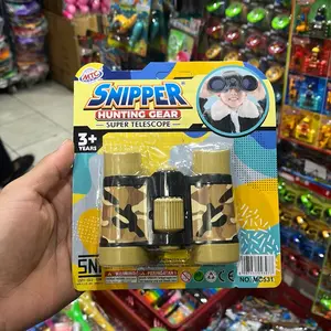 Teropong Mainan Bahan Plastik Tahan Lama untuk Anak-anak Bermain di Luar Ruangan Model Gambar Menarik MC531