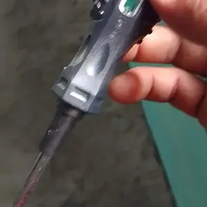 Tespen Bolak Balik Alat Deteksi Kabel Listrik dengan Induksi LED Dual dan Kepala Obeng Plus/Minus cek Kabel Putus Obeng testpen obeng 2 sisi