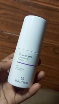 Product Review of NEW 100 ML BALTIKH Extra Bright Deodorant Spray with Bakuchiol - Deodorant Keti. & Slengki Lipatan Extra Wangi Memorable dan Alami Pencegah Bau Badan + Anti Ketiak Basah Pencerah Bakuchiol from A**8 1