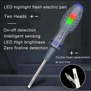 Obeng Test Pen 2in1 Bolak Balik Led/Test Pen Obeng Tespen Induksi Tester Lokasi Kabel Arus Putus