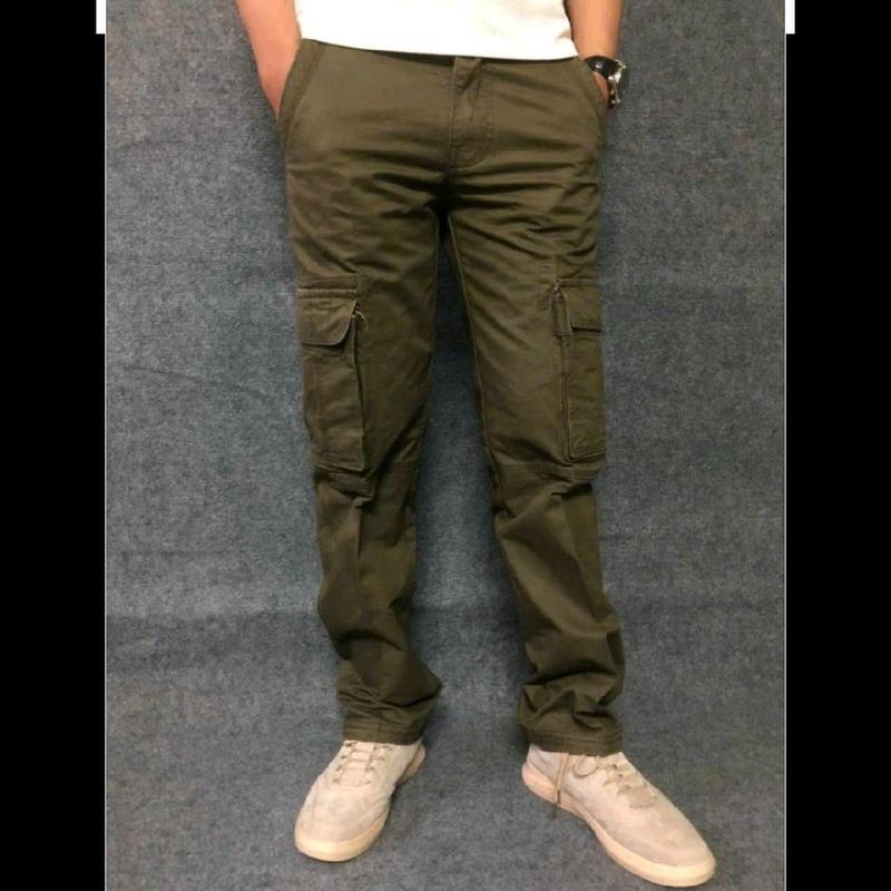  Quần dài túi hộp ống suông nam chất kaki loại 1 dày dặn mềm mịn Menswear Có Túi 