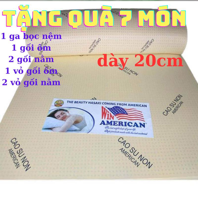 Nệm Dày 20cm ngang: 1m 1m2 1m4 1m6 1m8 2m 2m2 american êm đàn hồi tốt đủ kích thước - tặng quà 7 món