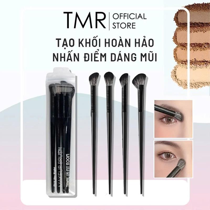 Bộ 4 Cọ Phấn Tạo Khối Shadow Contour TMR chuyên nghiệp tán phấn mắt mũi góc cạnh mới