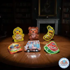 Silkys Bravo Marshmallow Karakter - 1 Pack isi 10 Pcs - Camilan Enak dan Lezat untuk Anak-anak dengan Karakter Unik dan Rasa Menarik