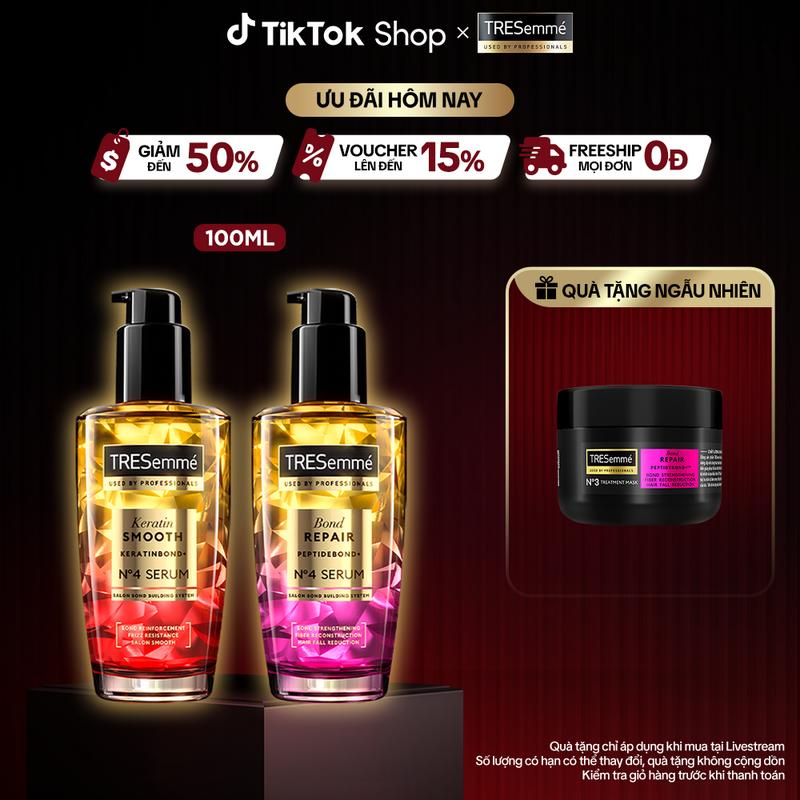 Serum Dưỡng Tóc Tạo Kiểu TRESemmé Với Tinh Dầu Marula & Keratin Hỗ Trợ Tóc Vào…