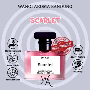 Parfum Pria Wanita Scarlet Perfume 35ML Unisex W.A.B Parfume Wangi Tahan Lama di Baju