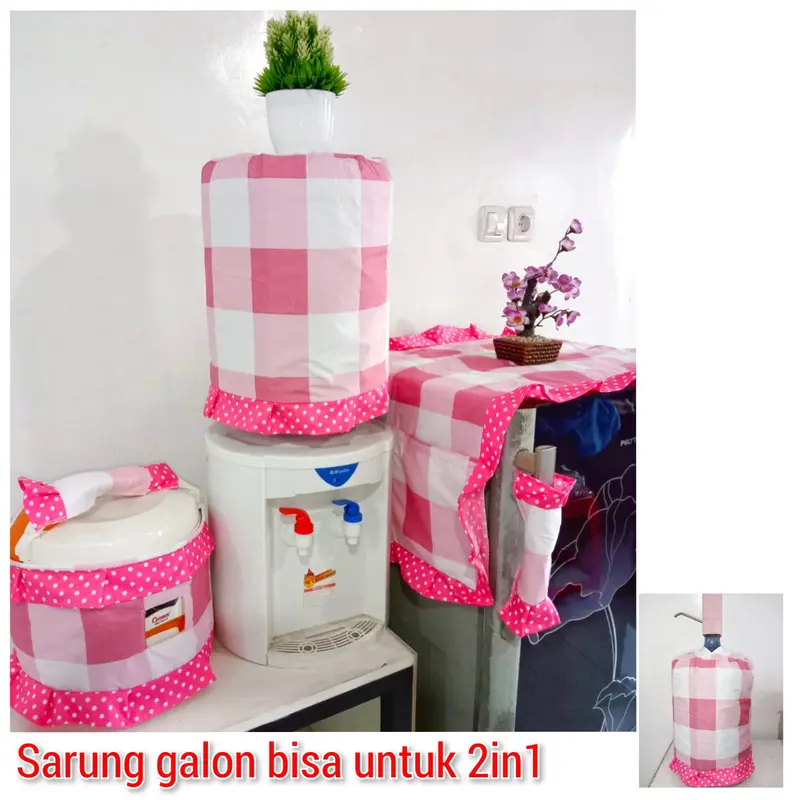SARUNG GALON TUTUP KULKAS TUTUP MAGICOM ANEKA MOTIF 2