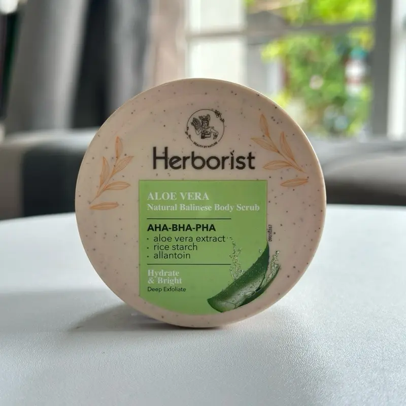 Lulur Herborist all varian 100g Mencerahkan kulit NEW! Herborist Natural Balinese Body Scrub Pha Exfoliating Mandi Tubuh Niacinamide Pencerah Perawatan Glycolic Kotoran 8