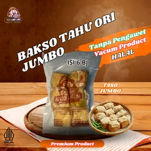 350 gram Tahu bakso Ling Ling Jumbo Frozen Food dengan Daging Ayam pilihan besar padat full isian