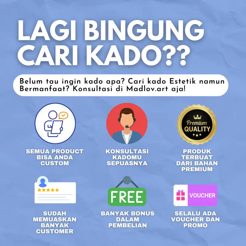 KADO CERMIN CUSTOM [TEMA WARNA BIRU] LUCU UNIK mood lamp untuk Souvenir Pernikahan, Ulang Tahun Wisuda, dan Kado Valentine Gift Foto Hadiah 1