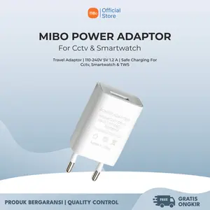 MIBO Power Adaptor Charger For CCTV, Smartwatch 5V 1,2A
