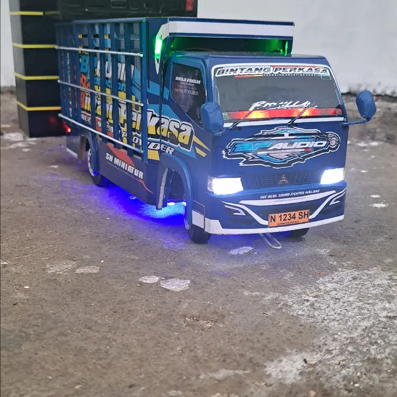 miniatur bp audio full set truk, sound, jenset Lampu 0