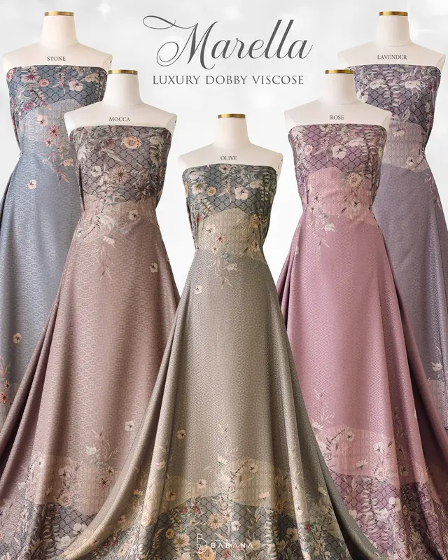Babana Kain Louisa Luxury Dobby Viscose Gradasi 0