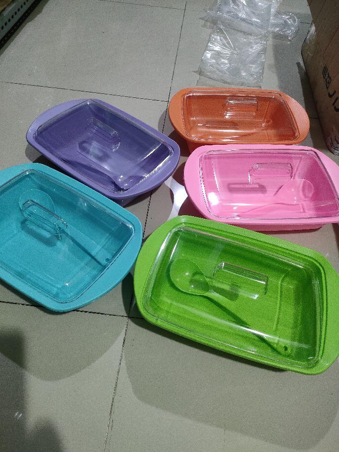 Product Introduction of Wadah saji plastik tutup bening ukuran M dan L 2