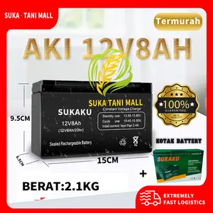 BATERAI AKI 8A 12V Sprayer Hama Elektrik SUKAKU / Accu Baterai