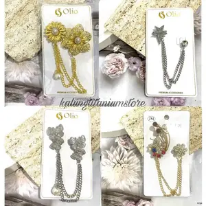 KTS-BROS RANTAI KEBAYA WANITA HIJAB PREMIUM ELEGAN JAWA AESTHETIC