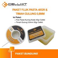 Gambar CELLKIT Paket Fluk Solder Pasta Kuning Kotak 40GR +Timah Solder Gulung - Fluk+TImah 0.2MM dari CELLKIT Kota Surabaya 1 Tokopedia