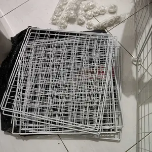 Kandang Besi Lipat untuk Kucing, Anjing, dan Pet Lainnya – DIY Rakit, Multi Ukuran untuk Sugar Glider, Kelinci, Ferret, Tupai, dan Burung