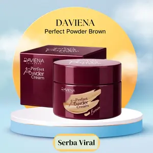 DAVIENA SKINCARE - Bedak Basah Perfect Powder Cream 10gr Shade Brown