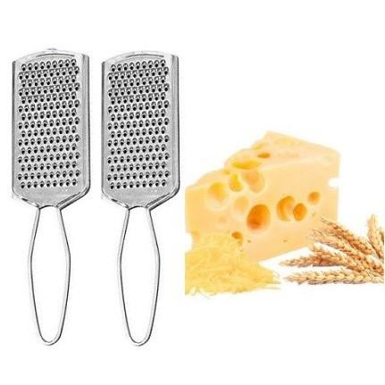 Parutan Keju Stainless Steel Alat Parut Cokelat Wortel Kentang Sayur Grated Cheese 21Cm Serbaguna 5