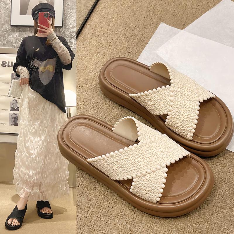   Deal Độc Quyền trên live Như Phương  Giá Mở Bán Dép Nữ Quai Đan Chéo Bản To Siêu Êm Đế Bánh Mì Hot Trend 2025 Chất Liệu EVA Siêu Nhẹ Phù Hợp Đi Học Đi Chơi Size 36-40 