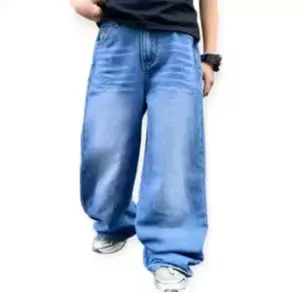 Celana Panjang Jeans Anak cargo dan Celana Gombrong Anak - Kulot Anak Pinggang Mainan Fashion Karet Selempang Kalung Tinggi Free Hair Jaket