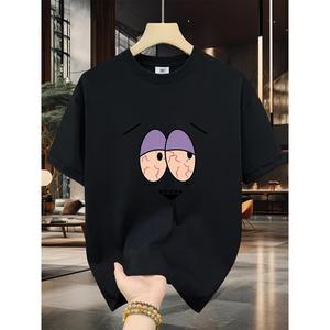 Camiseta de Algodón 100% para Hombre - Manga Corta, Cuello Redondo, Estampado Digital, Cómoda Todas las Estaciones, Lavable a Máquina, Ideal Salidas Diarias, Diseño Circular, Casual Verano Tshirt Muscle Freaks Cartoon estilo Funny SouthPark