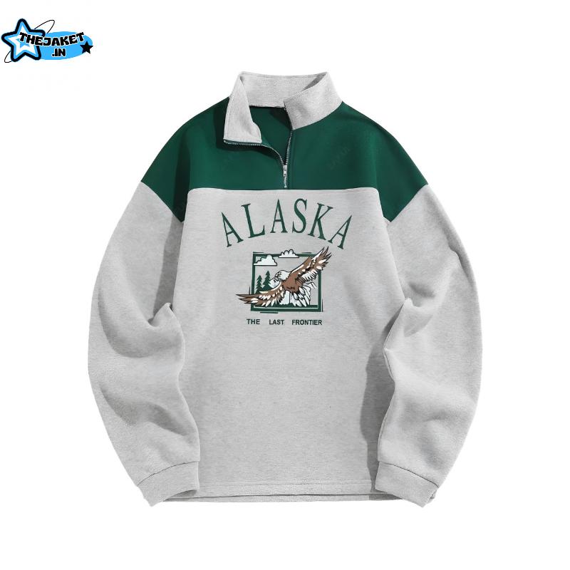 (BISA COD) Sweater Halfzip Pria Fullprint Rubgy Vintage Unisex - Hoodie, Zipper - Tebal, Crewneck 2
