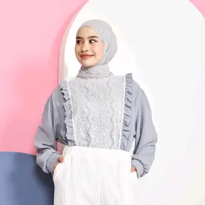 Loamor Tiffa Tops - Atasan Wanita Kekinian - Blouse Vintage - Blouse Korean Style