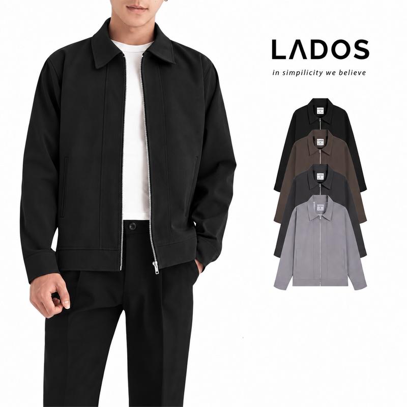 Áo khoác nam chất liệu kaki cao cấp LADOS -  2122 chuẩn form Phong Cách Trẻ Trung, sang trọng, thanh lịch